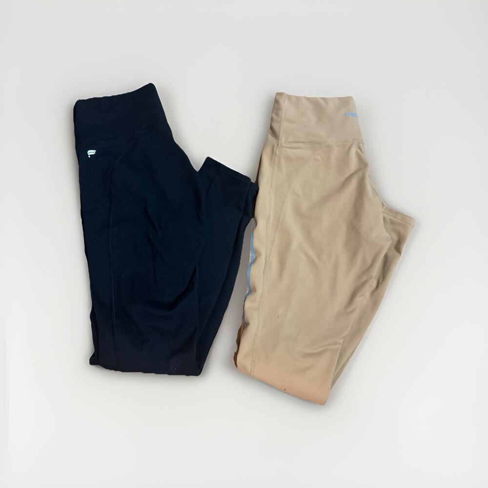 Lot of 2 Fabletics PowerHold High Waisted Leggings Compression Small Gym Yoga